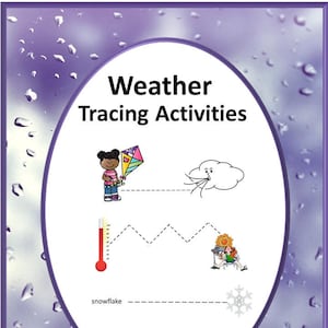 Weather Tracing Activities Early Childhood Special Education Preschool Kindergarten Science Fine Motor Skills