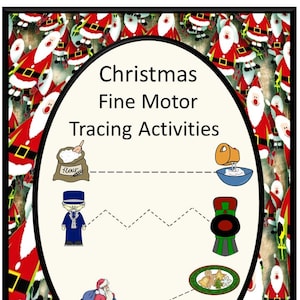 Christmas Printable,Tracing Activities,Tracing Lines,Fine Motor Skills,Digital Download, Preschool,Kindergarten,Special Ed, Early Childhood