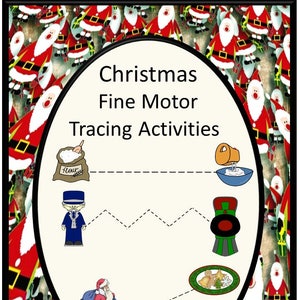 Christmas Fine Motor Tracing Activities Pre-K. K. Special Education, Autism Early Finishers, Extra Desk Work, Centers