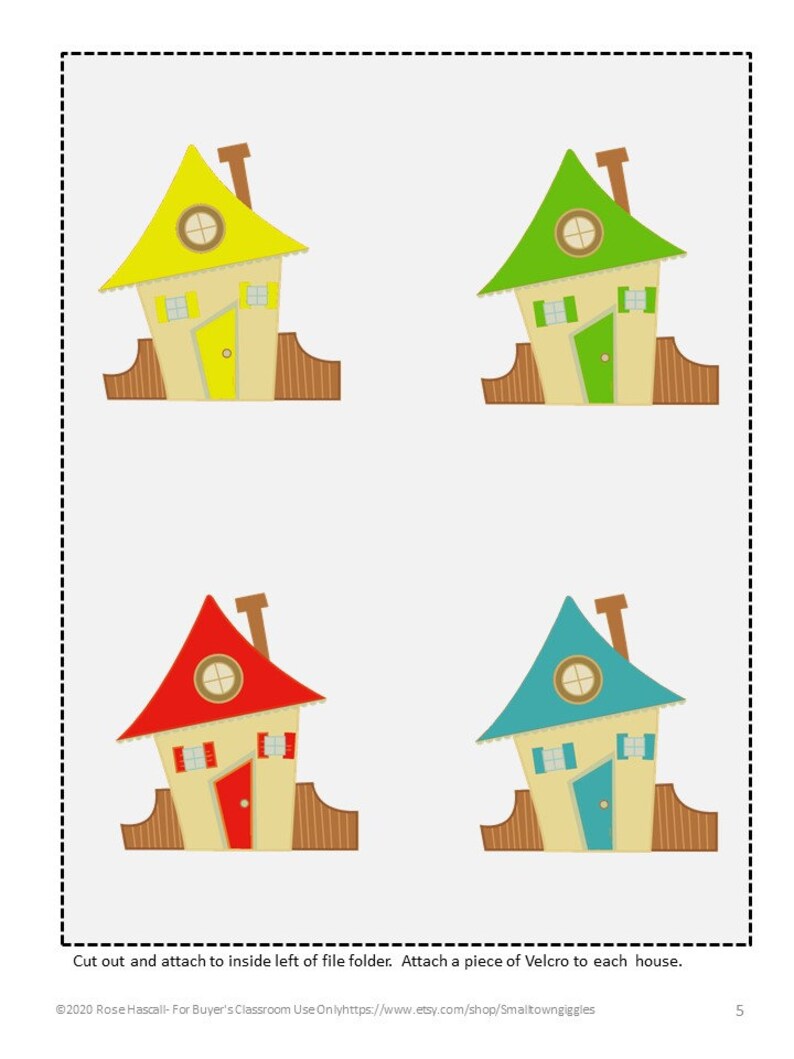 Preschool File Folder Games, Family, Math Teacher Printables, Digital ...