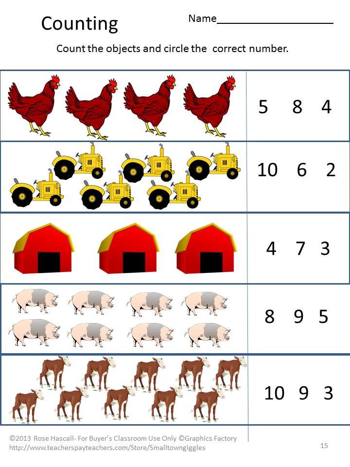 Teaching Materials, Instant Printable, Home School, Planting Time on the Farm, Pre-school ...