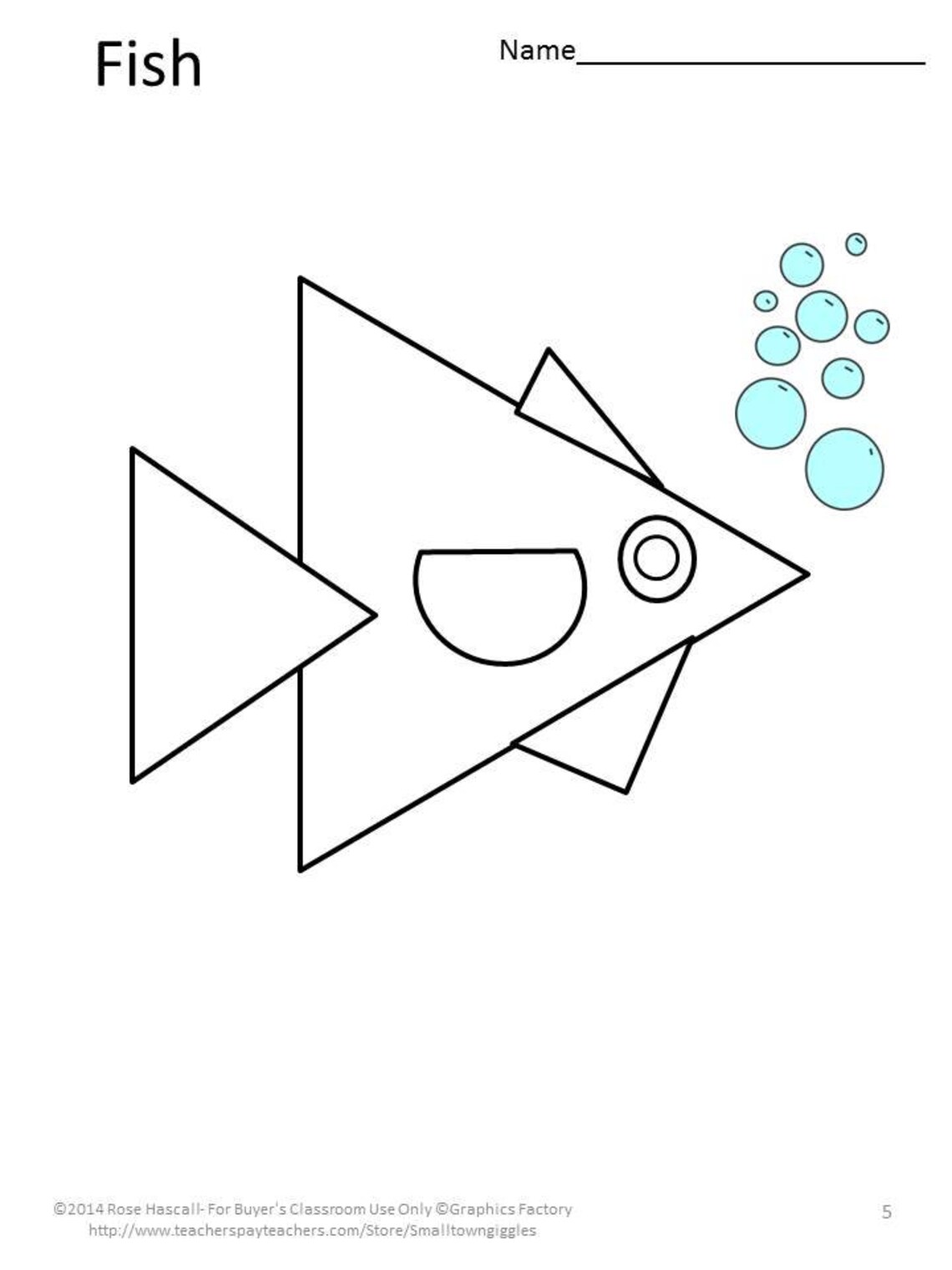 Shapes Set 2 Cut and Paste Shapes, Fine Motor Activities Special ...