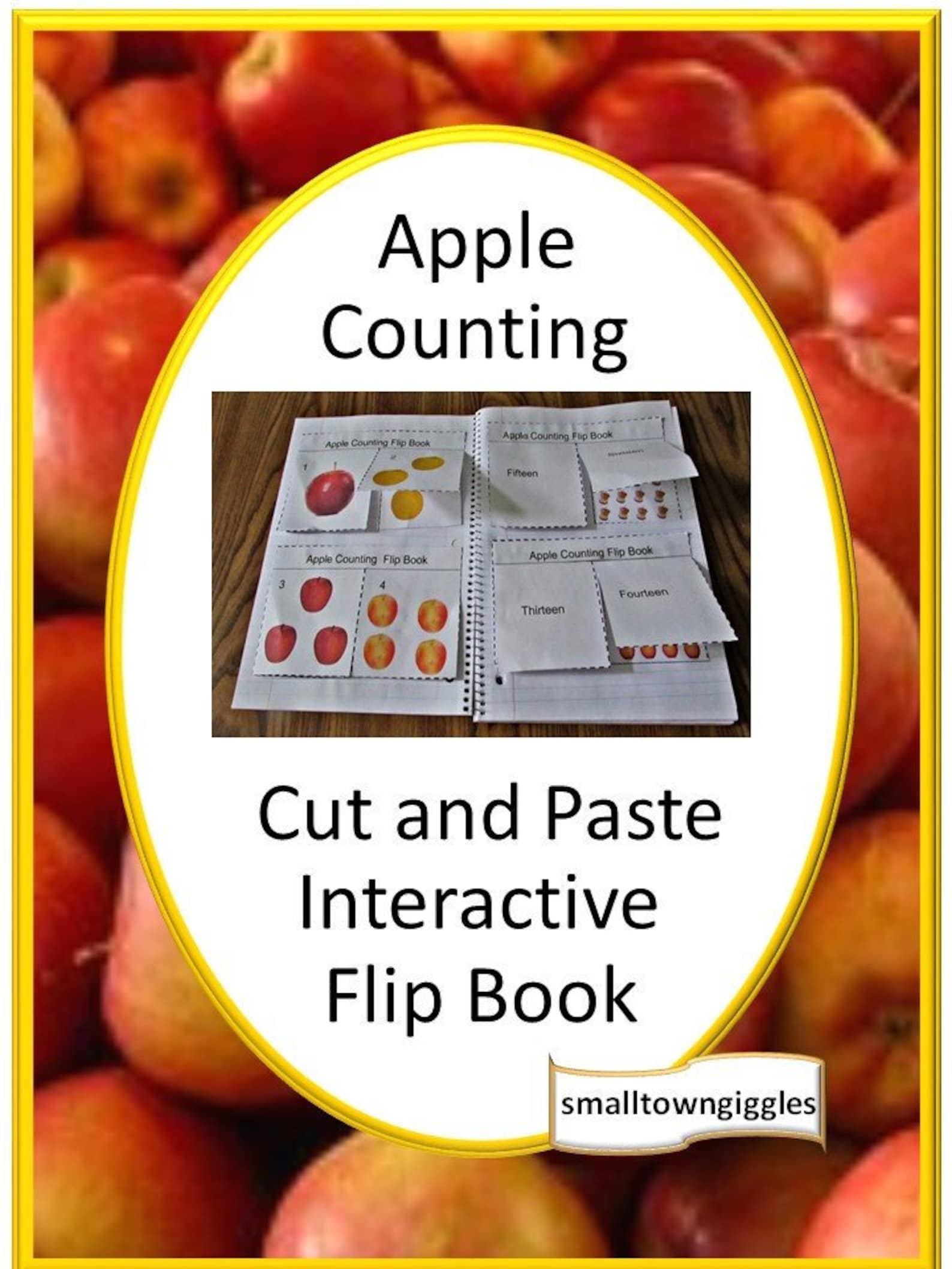 Apple Counting Interactive Cut and Paste Flip Book Special Etsy
