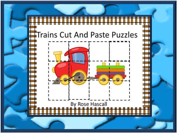 Buy Trains Cut and Paste Puzzles Online in India - Etsy