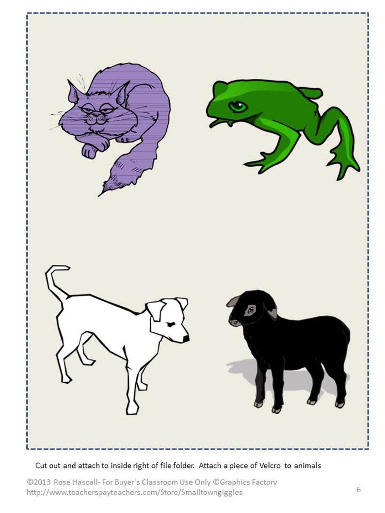 Brown Bear Brown Bear File Folder Games Math and Literacy Preschool