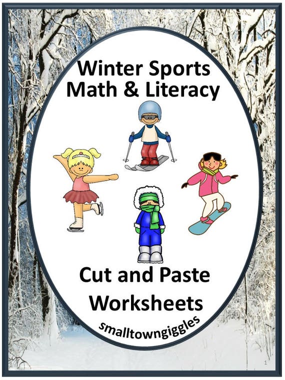 Winter math worksheets pre k