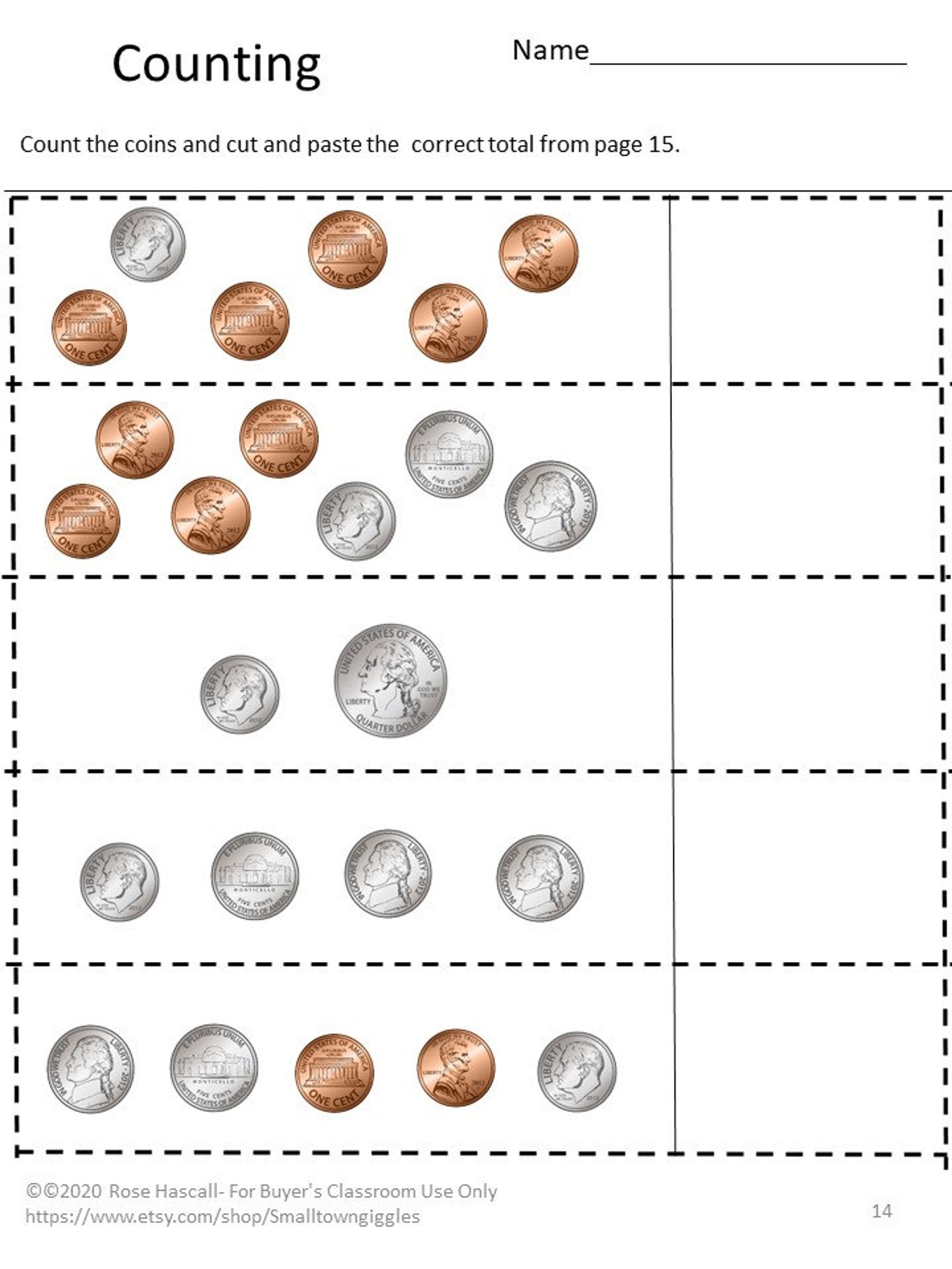 Coins Interactive Activities Counting Coins Identifying Coins Special