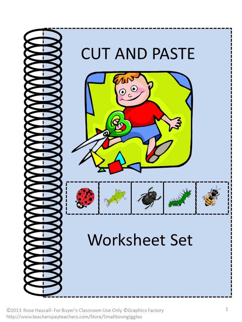 Teaching Materials Instant Printable Back to School 20 Cut and Paste