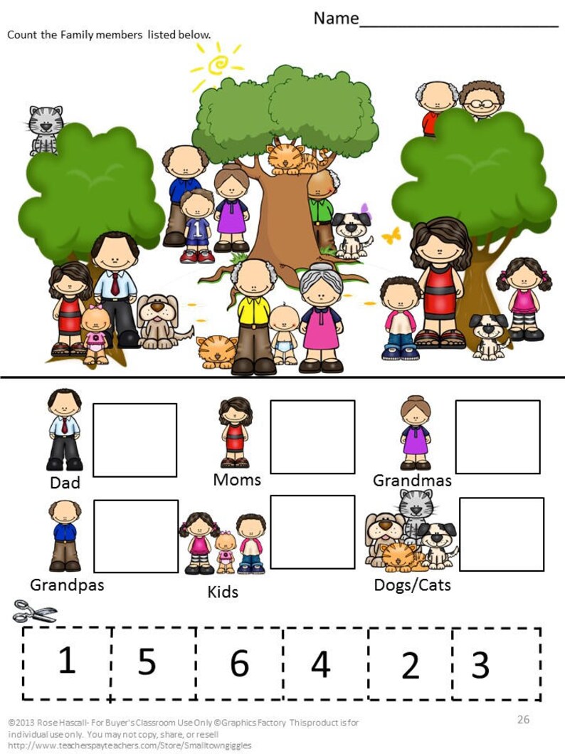 Kindergarten math worksheets zoom