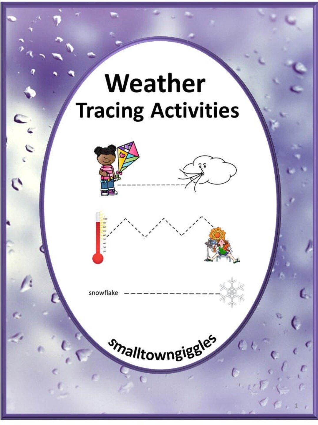 Weather Tracing Activities Early Childhood Special Education Preschool