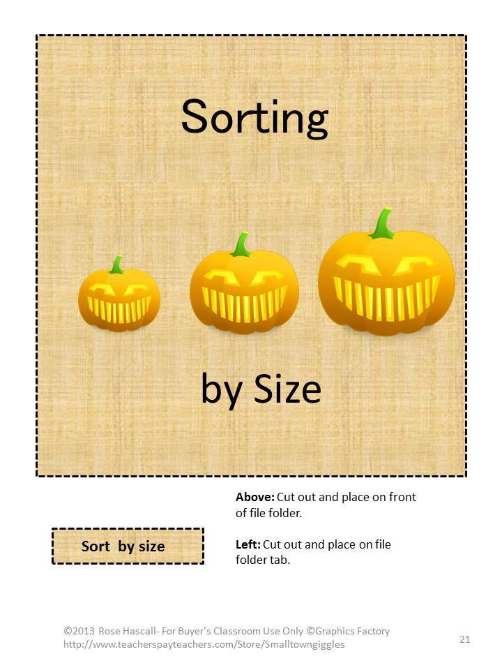 Halloween Fun File Folder Games-pk, K, Special Education, Autism - Etsy