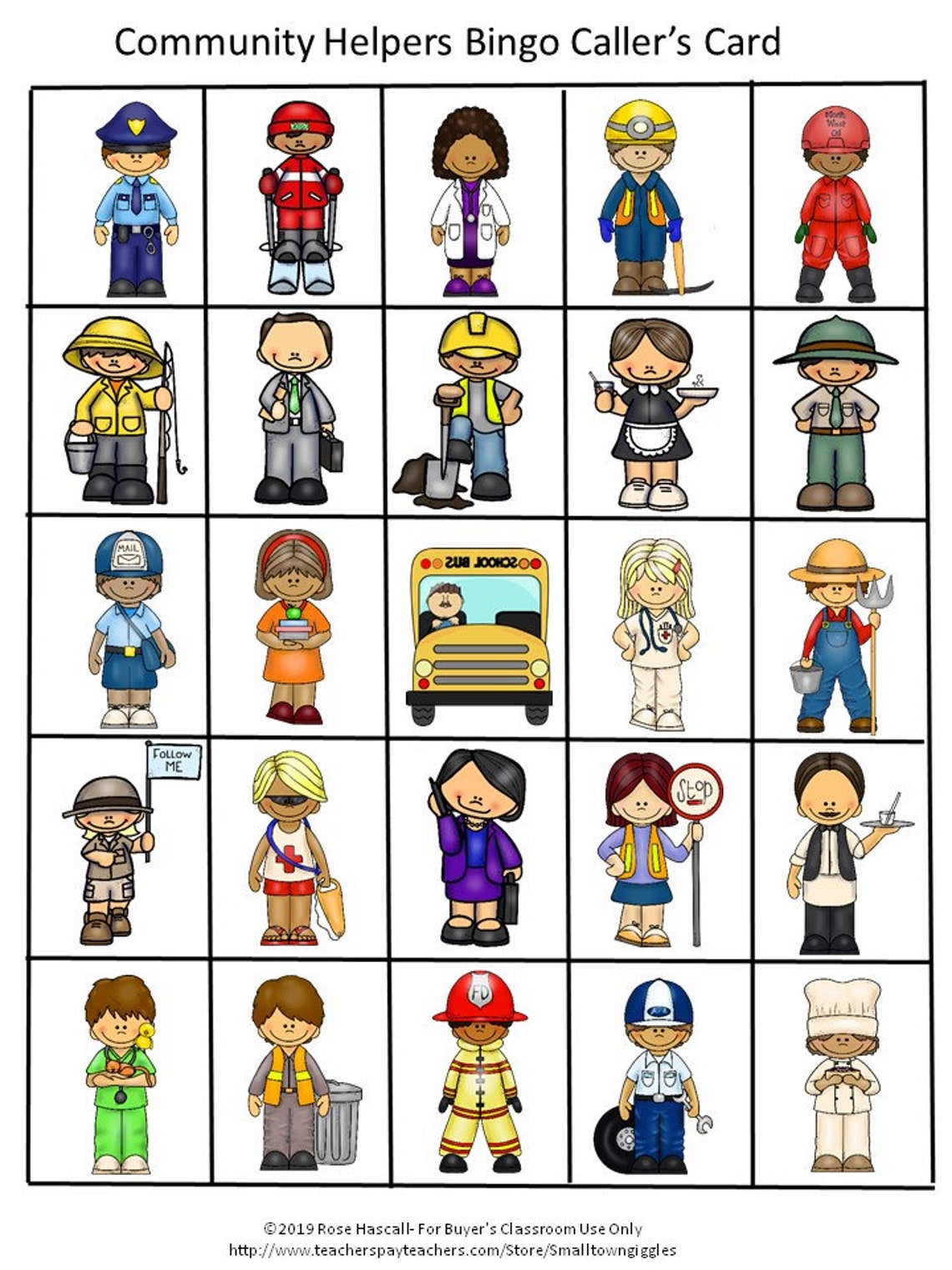 community-helpers-bingo-game-elementary-and-special-education-etsy
