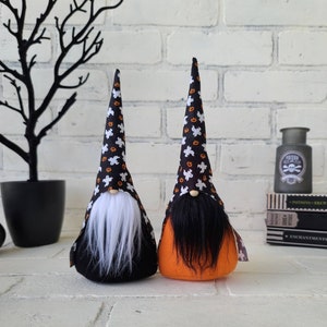 Ghost gnome, halloween decor, Nisse Gnome