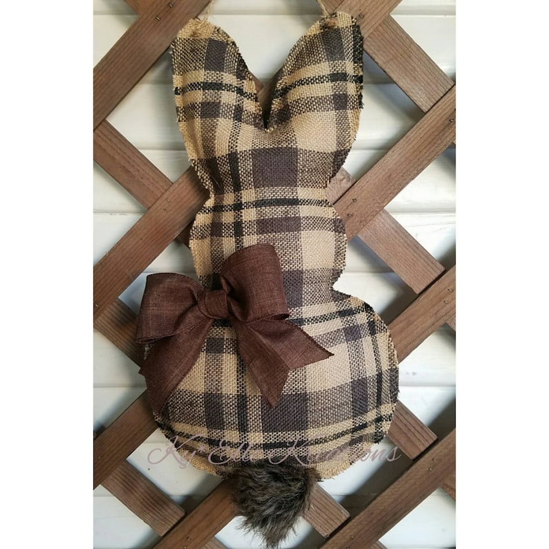 WHEREable Art Lauren Seago Chocolate Easter Bunny Door Hanger main image 1