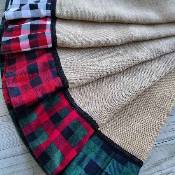 Buffalo Plaid Tree Skirt, Christmas Tree Skirt, christmas decor