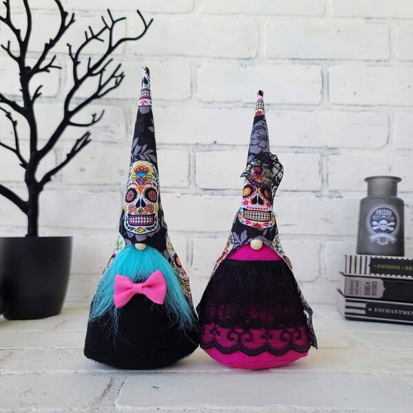 Day of the dead decor, Day of the Dead Gnomes, halloween decoration