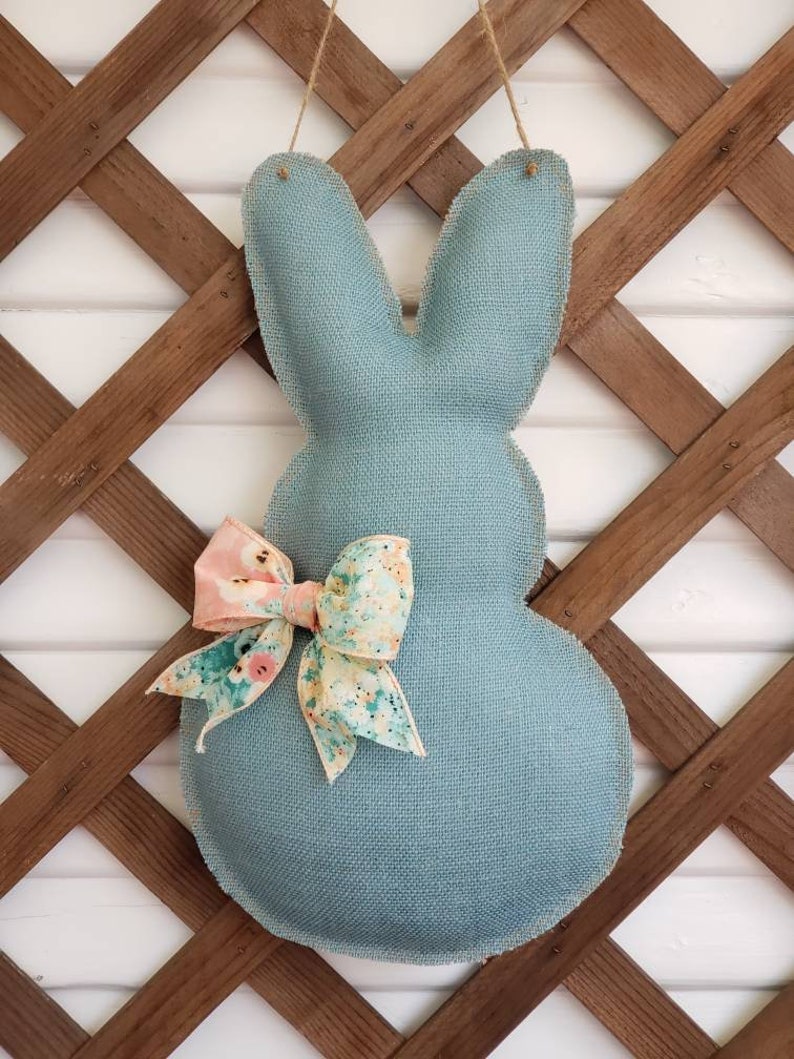 Peep Bunny Door Hanger easter decor Easter Bunny Bunny Door Hanger