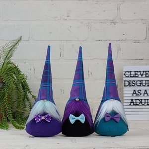 Plaid Bow tie Gnome, fathers day gift, Dad gift