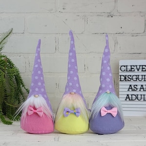Bow tie Gnome, polka dot gnome, fathers day gift