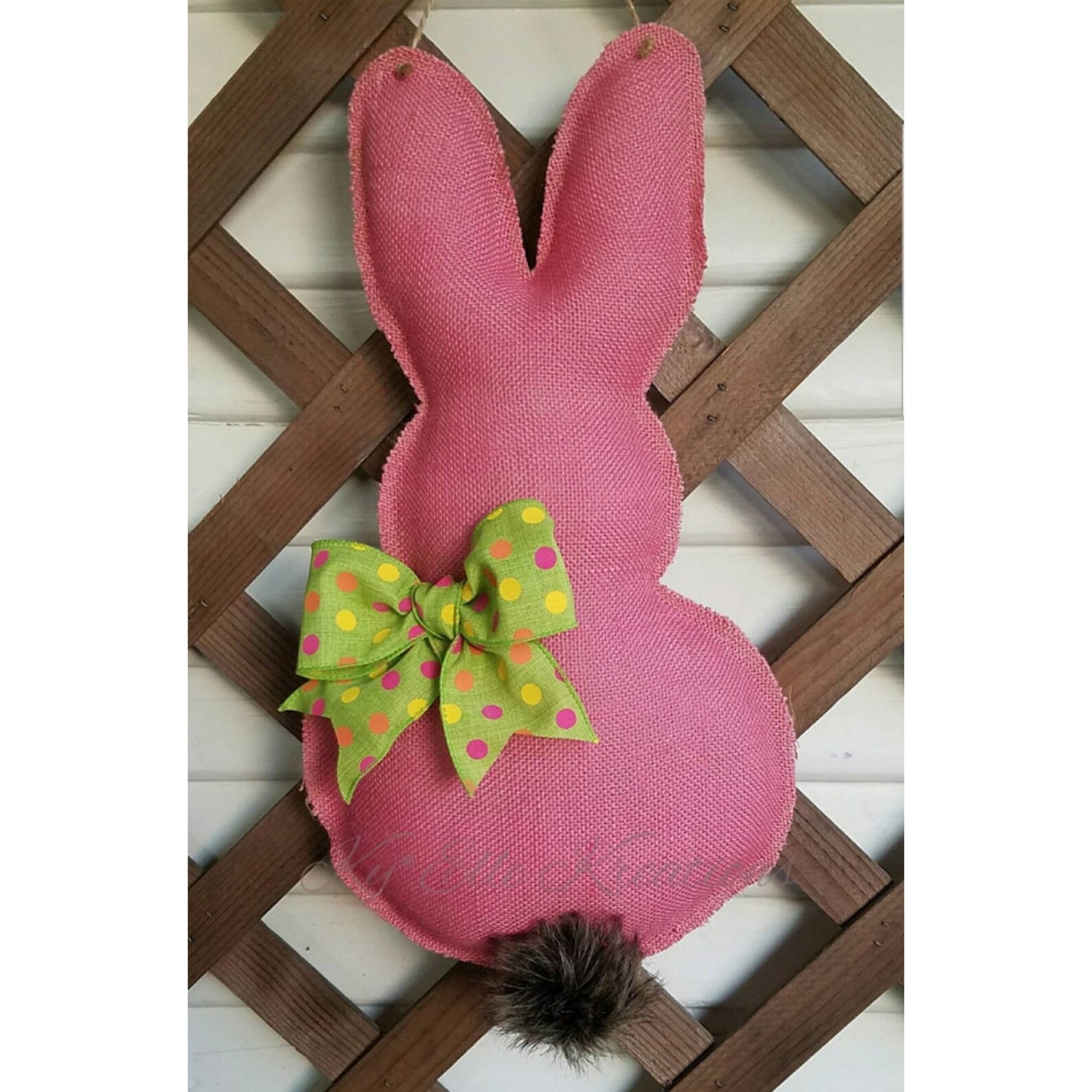White Bunny Door Hanger main image 0