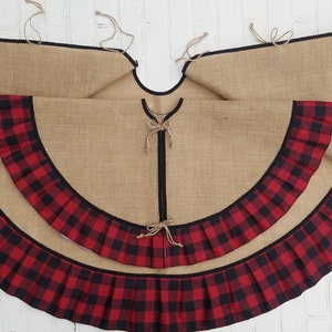 Buffalo Plaid Tree Skirt, christmas tree Skirt, Christmas Decoration, 36 or 58 inch