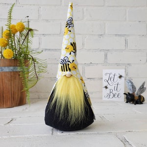 Bee Gnome, honeycomb, tomte, honey bee, bee decor