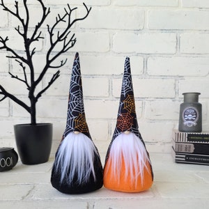 Glittery Spider web gnome, halloween gnome, Halloween decor