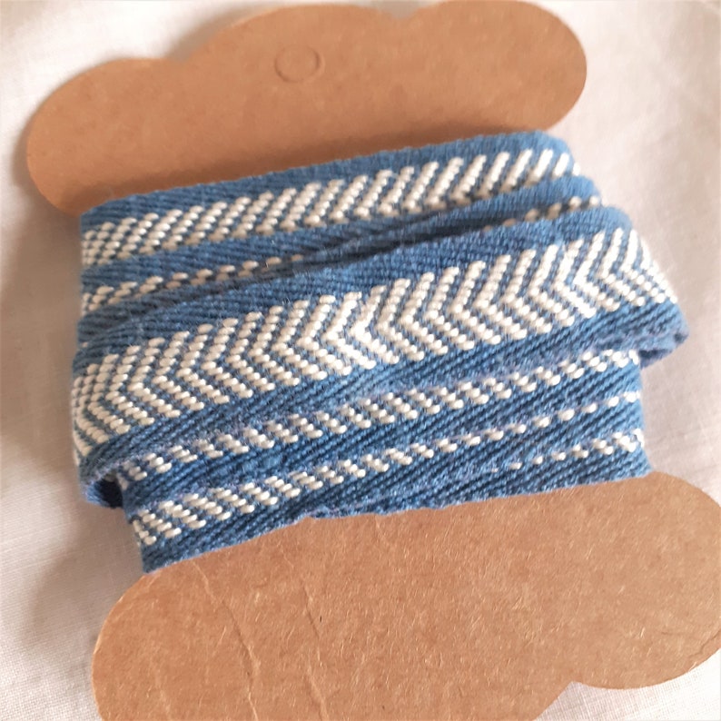 Vintage Haberdashery Unused 192030s Vintage Blue Sewing Trims Ribbons Journal Supplies