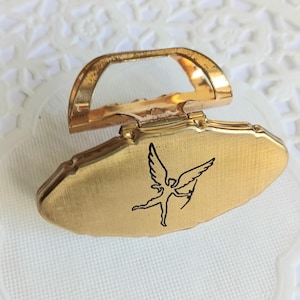Vintage Stratton Lipstick Holder And Mirror, Cupid Design, Gift For Her,  Flip Top, 1960s Retro, Gift For Her/Wife, Handbag Mirror