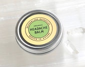 Migraine Headache Balm for Pain Relief Vegan, Organic, Non GMO, Pregnancy Safe 1.5 fl oz