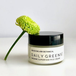 Daily Greens Superfood Face Cream  | Organic + Vegan | .75 fl oz