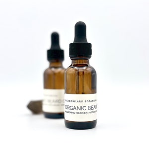 Gift for Dad Hydrating Organic Beard Oil Choose Your Essential Oil Scent 1.5 fl oz image 1