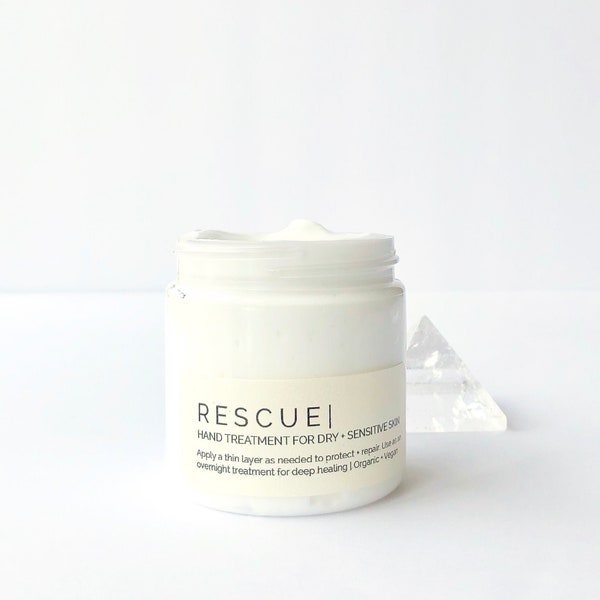 Rescue - Unscented Intensive Hand Cream | Organic | 2.5 oz