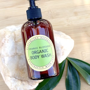 Hydrating Orange Blossom Neroli Body Wash with Raw Local Honey Moisturizing Gentle Cleanser image 1