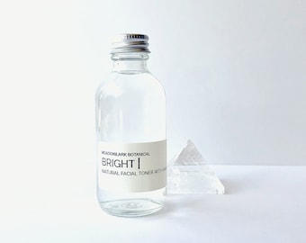 Exfoliating Glycolic Acid Facial Toner with Bioflavanoids | Organic } Glass Bottle