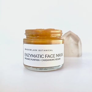 Glycolic Acid + Enzyme Face Mask - AHA, Turmeric, Pumpkin & Organic Botanicals | Vegan