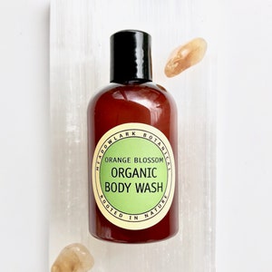 Hydrating Orange Blossom Neroli Body Wash with Raw Local Honey Moisturizing Gentle Cleanser image 4