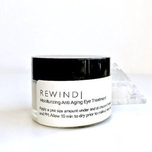 REWIND - Ultra Hydrating Organic Eye Cream | Glass Jar 1.5 fl oz