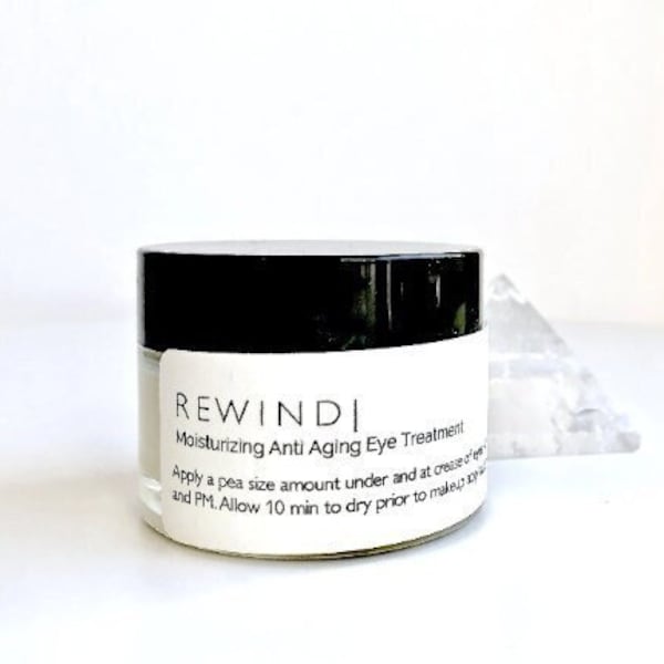 REWIND - Ultra Hydrating Organic Eye Cream | Glass Jar 1.5 fl oz