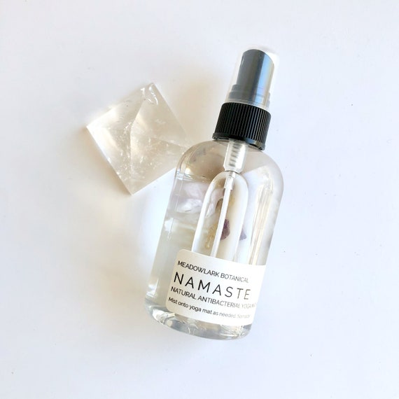 Namaste Yoga Mat Spray with Crystals & Botanicals - Alcohol Free | Kid + Pet Safe