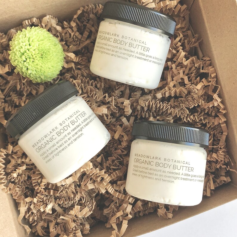 Organic Body Butter Gift Set Choose Your Essential Oil Etsy