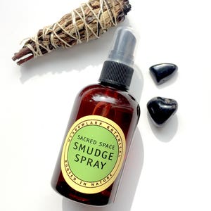 Natural Smudge Spray with White Sage Palo Santo Ethically Sourced Organic image 9