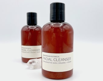 Hydrating Organic Facial Cleanser - Soap Free, Creamy and Moisturizing | 4.5 fl oz