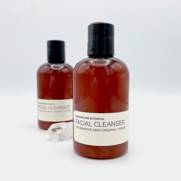 Hydrating Organic Facial Cleanser - Soap Free, Creamy and Moisturizing | 4.5 fl oz