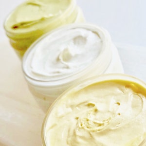 Organic Magnesium Body Butter Gift Box  | Pick 3 Essential Oil Scents | 7.5 oz total