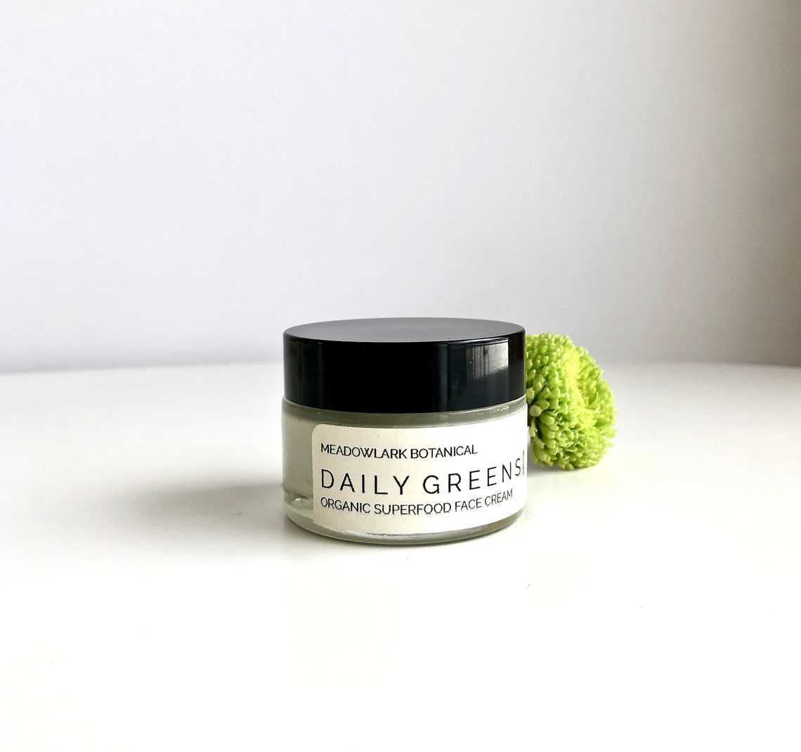 Daily Greens Face Cream Organic Superfood Moisturizer for Etsy