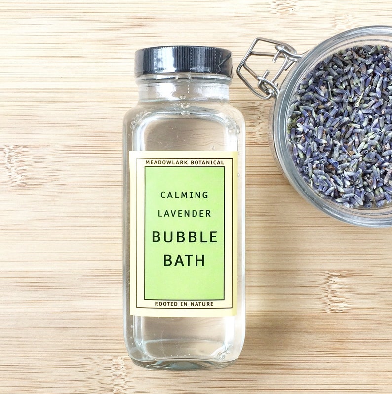 French Lavender Organic Bubble Bath for Baby & Kids pH Balanced, Gentle Natural Glass Bottle image 6