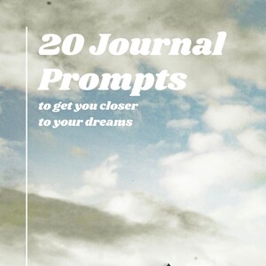 20 Journal Prompts - Digitales Buch - Kommen Sie Ihren Träumen näher