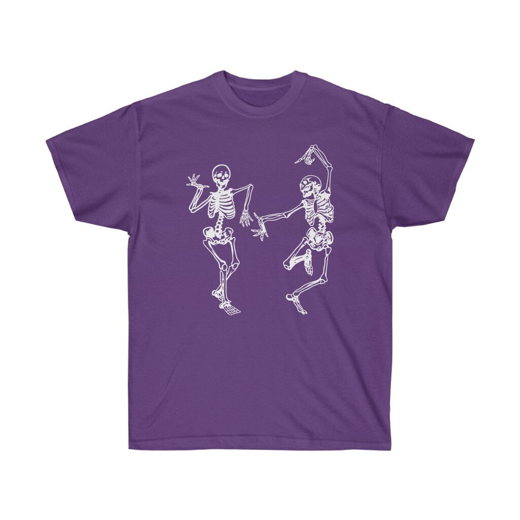 Night Dancing Skeletons Shirt, Cute Halloween Graphic Tee – Birdhouse  Design Studio, LLC
