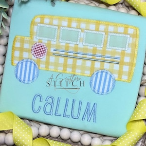 Custom Order | School Bus Birthday Shirt